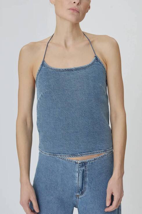 STILL HERE Tops - NEW STILL HERE toggle tank in classic blue